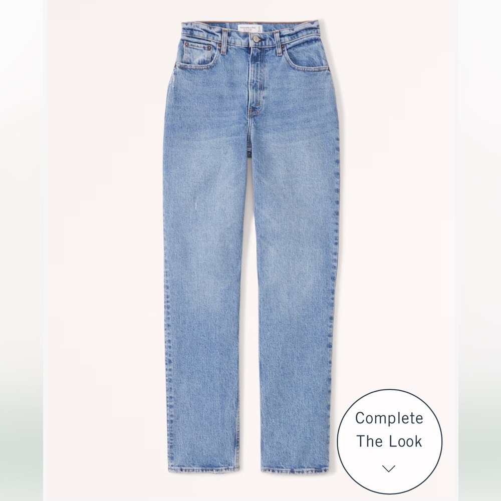 Abercrombie Curve Love Ultra High Rise 90s Straight Jean